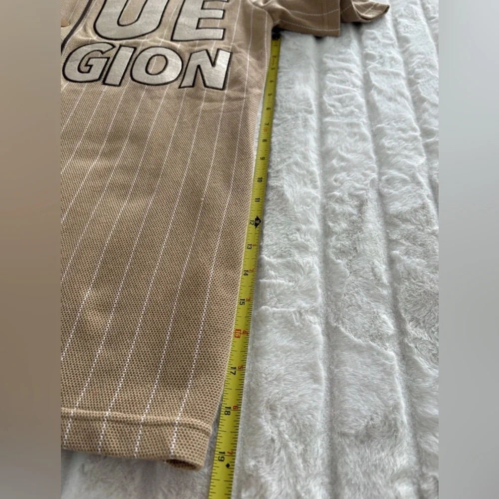 True Religion Baseball Embroidered Logo Jersey Men's Travertine- NWT Medium